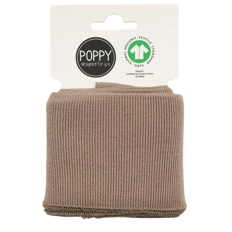 Organic Ribbed Cuffs Fabric ideal for Headbands cuffs 135cm Long 7cm Wide M1655