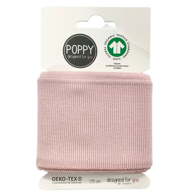 Organic Ribbed Cuffs Fabric ideal for Headbands cuffs 135cm Long 7cm Wide M1655
