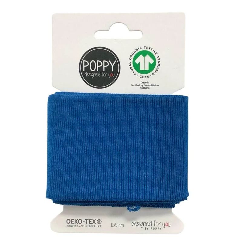 Organic Ribbed Cuffs Fabric ideal for Headbands cuffs 135cm Long 7cm Wide M1655
