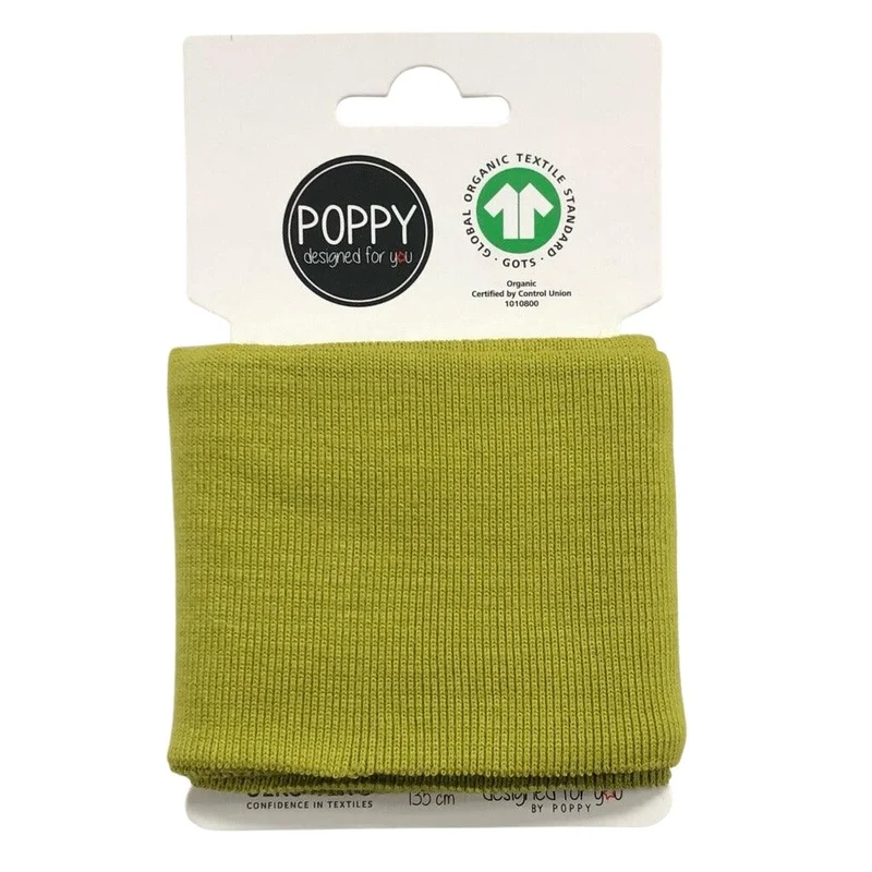 Organic Ribbed Cuffs Fabric ideal for Headbands cuffs 135cm Long 7cm Wide M1655