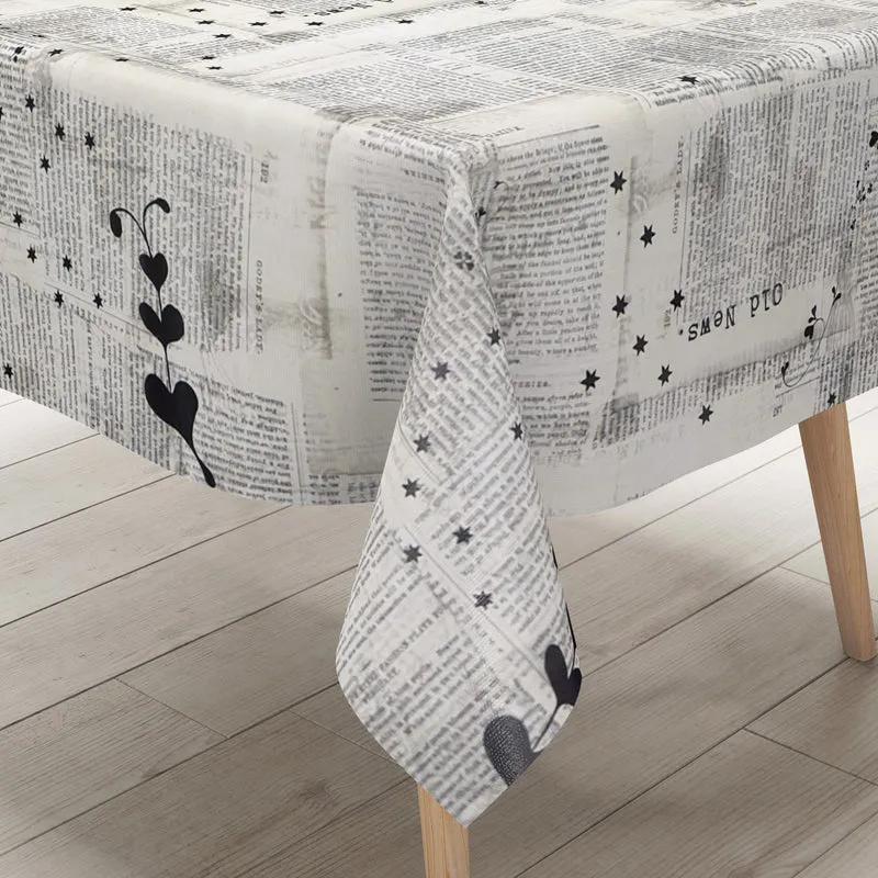 Wachstuch Tischdecke K-OZ8028 Zeitungen NEWS eckig rund oval