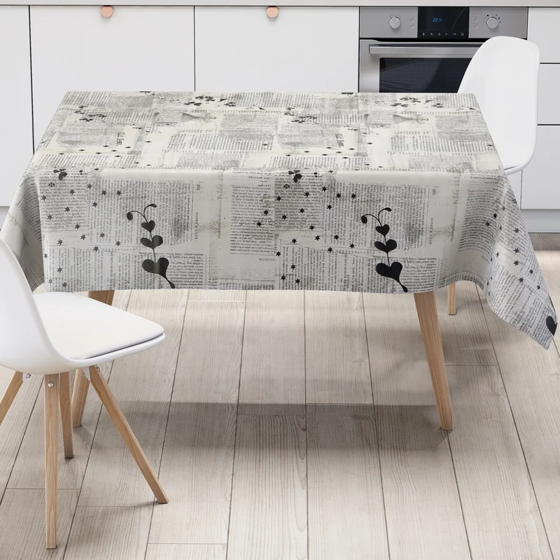 Wachstuch Tischdecke K-OZ8028 Zeitungen NEWS eckig rund oval