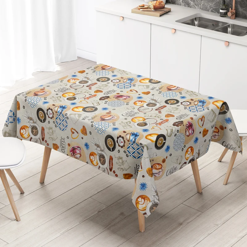 Wachstuch Tischdecke C142341 Kaffee Espresso Kaffeemotiv eckig rund oval