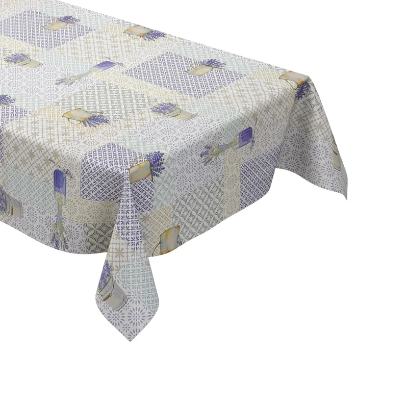 Wachstuch Tischdecke C142361 Provence Lavendel Ornamente eckig rund oval