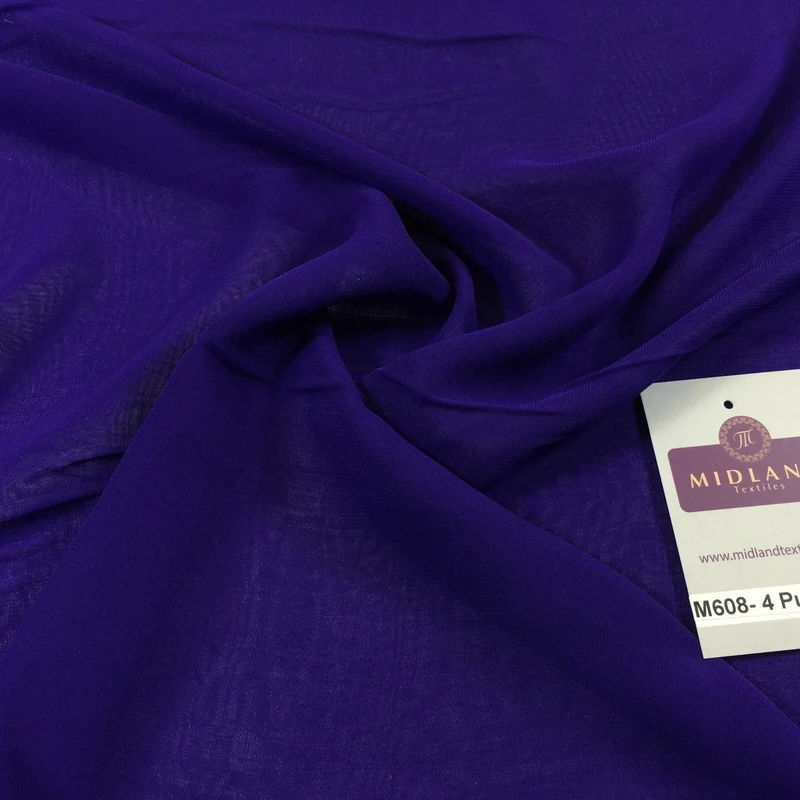 Samples Only of Hi-Multi Caress Chiffon Sheer Fabric Semi-Transparent M608 Mtex