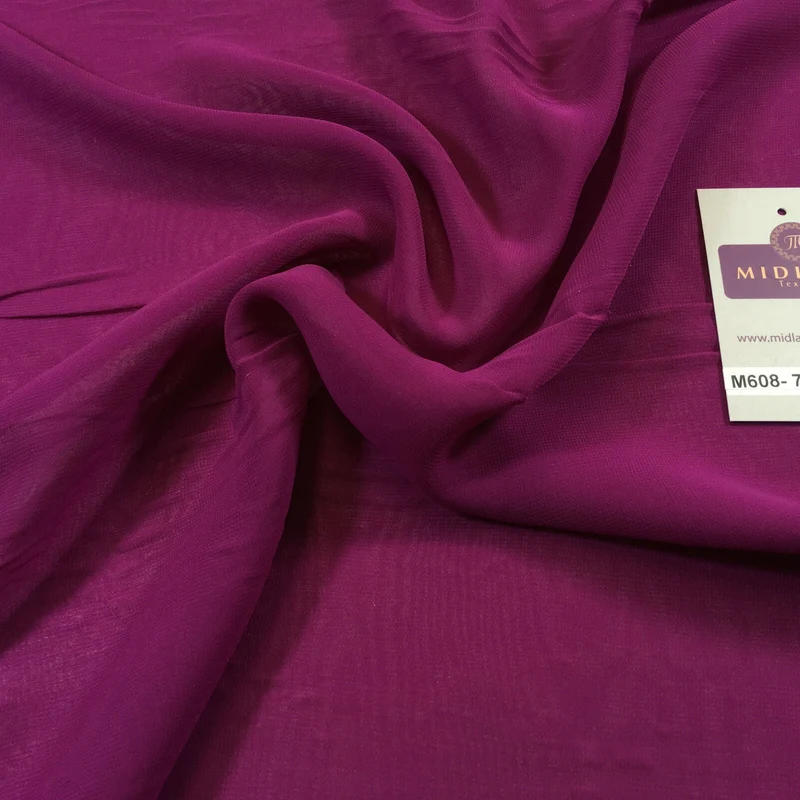 Samples Only of Hi-Multi Caress Chiffon Sheer Fabric Semi-Transparent M608 Mtex