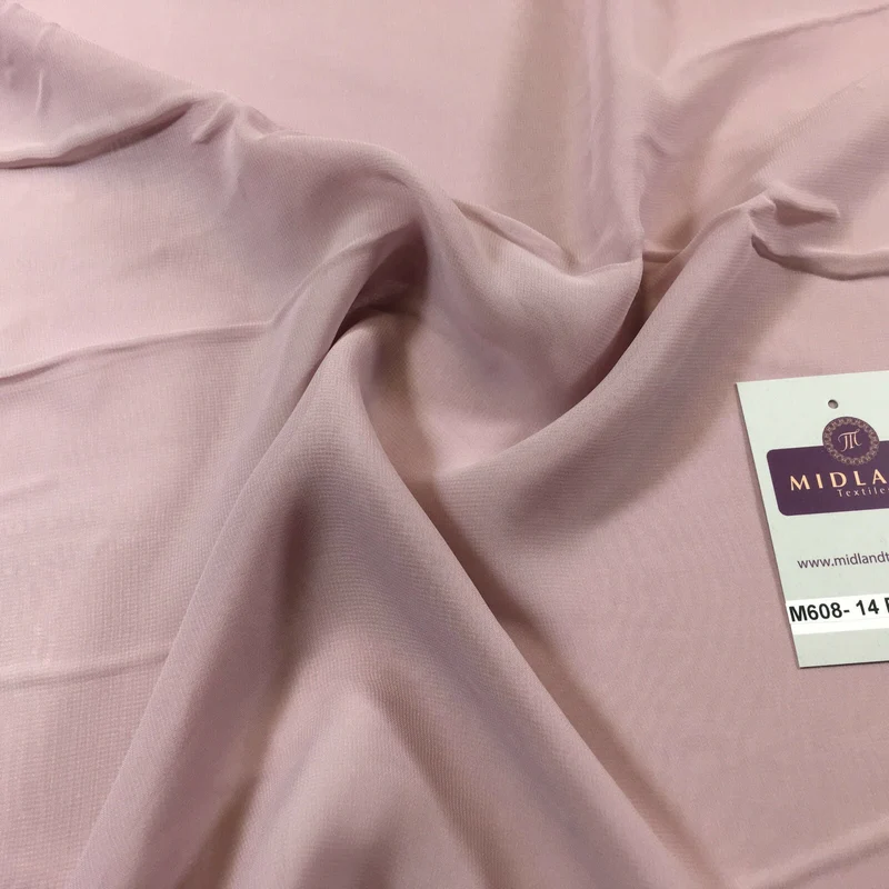 Samples Only of Hi-Multi Caress Chiffon Sheer Fabric Semi-Transparent M608 Mtex
