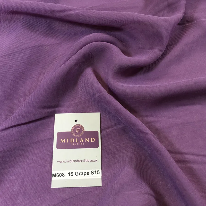 Samples Only of Hi-Multi Caress Chiffon Sheer Fabric Semi-Transparent M608 Mtex