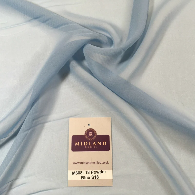 Samples Only of Hi-Multi Caress Chiffon Sheer Fabric Semi-Transparent M608 Mtex
