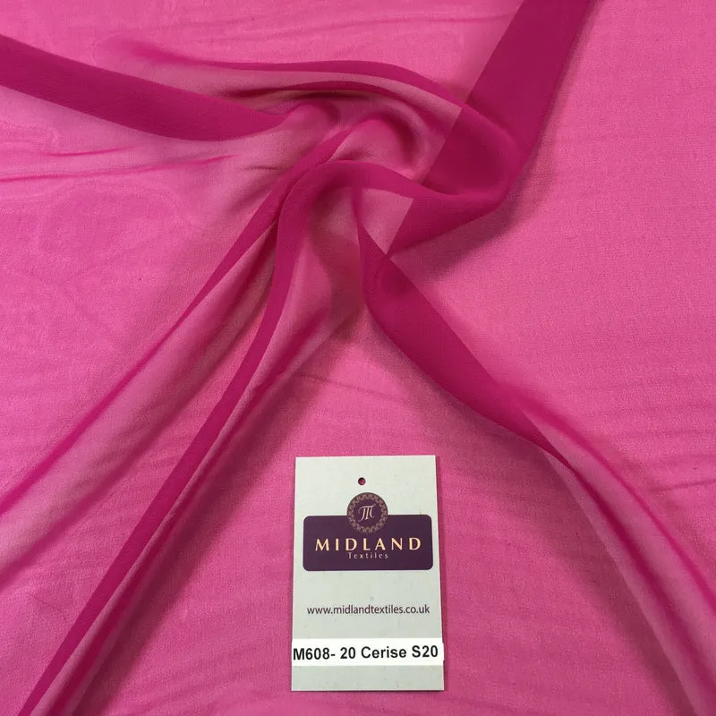 Samples Only of Hi-Multi Caress Chiffon Sheer Fabric Semi-Transparent M608 Mtex