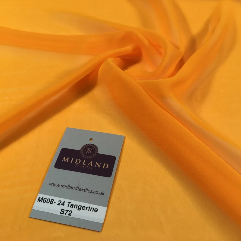 Samples Only of Hi-Multi Caress Chiffon Sheer Fabric Semi-Transparent M608 Mtex