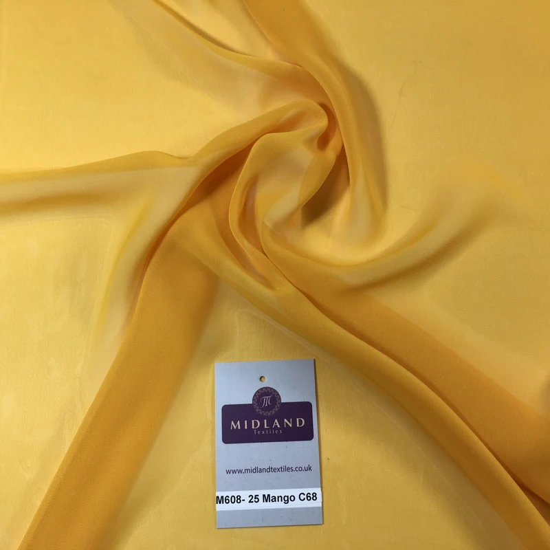 Samples Only of Hi-Multi Caress Chiffon Sheer Fabric Semi-Transparent M608 Mtex