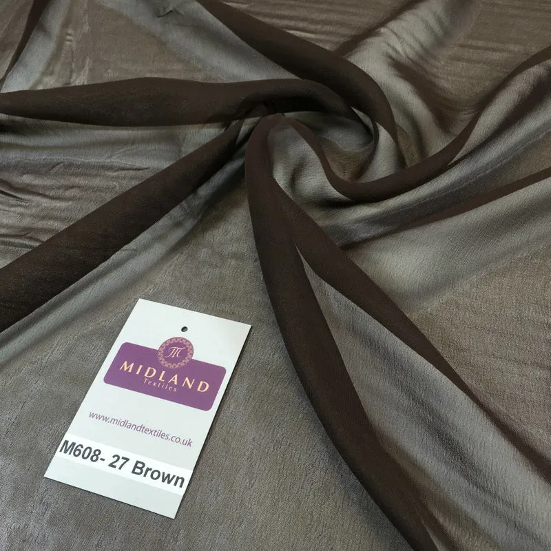 Samples Only of Hi-Multi Caress Chiffon Sheer Fabric Semi-Transparent M608 Mtex