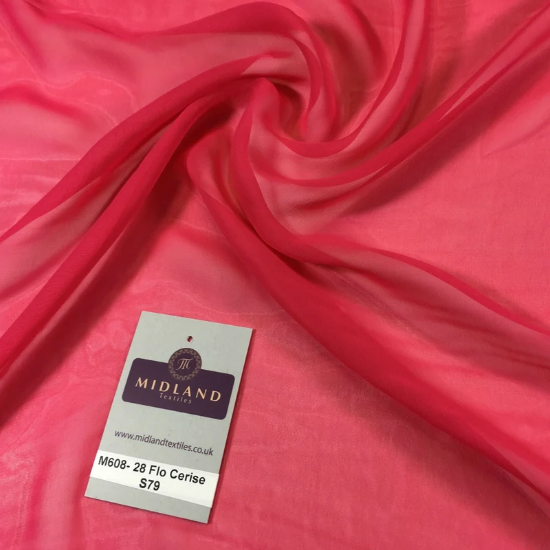 Samples Only of Hi-Multi Caress Chiffon Sheer Fabric Semi-Transparent M608 Mtex