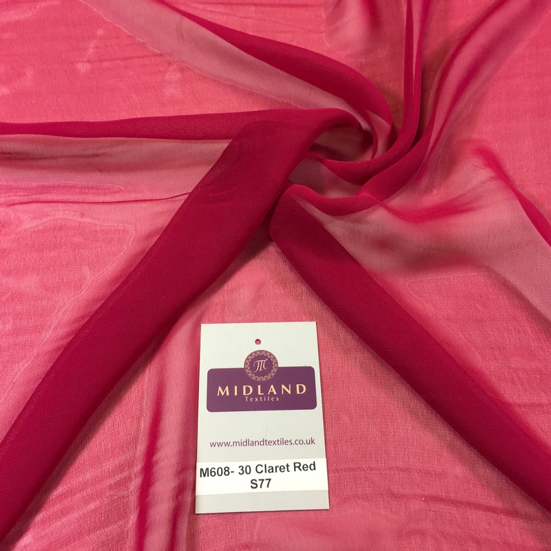 Samples Only of Hi-Multi Caress Chiffon Sheer Fabric Semi-Transparent M608 Mtex