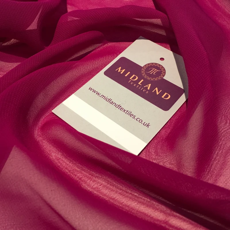 Samples Only of Hi-Multi Caress Chiffon Sheer Fabric Semi-Transparent M608 Mtex