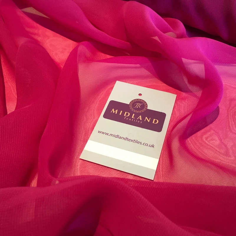 Samples Only of Hi-Multi Caress Chiffon Sheer Fabric Semi-Transparent M608 Mtex