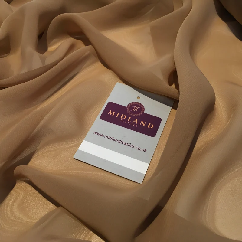 Samples Only of Hi-Multi Caress Chiffon Sheer Fabric Semi-Transparent M608 Mtex