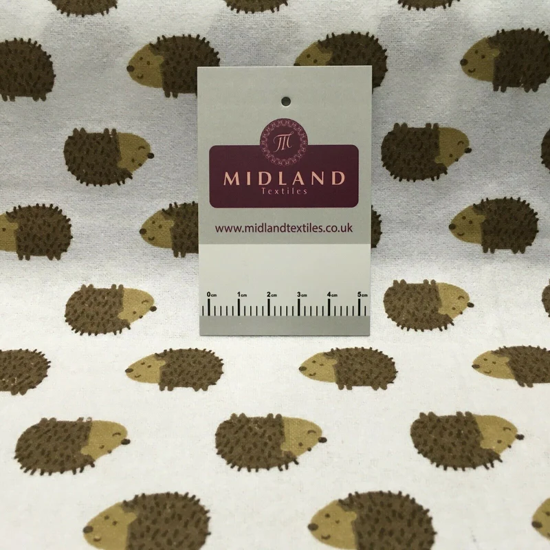 100% Brushed Cotton Wynciette Printed Fabric - £4.99/m - 150cm Wide - M1512