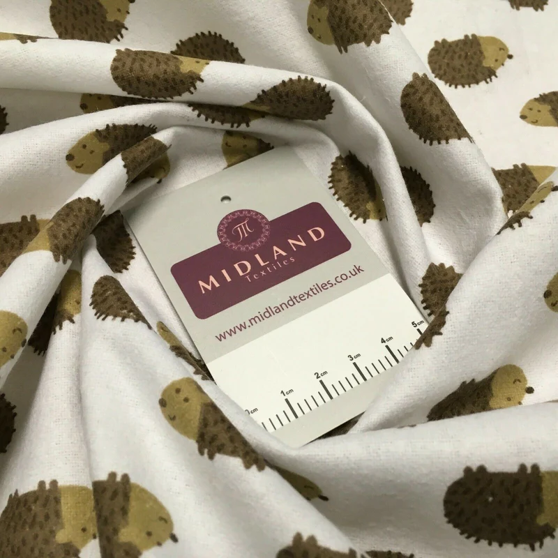 100% Brushed Cotton Wynciette Printed Fabric - £4.99/m - 150cm Wide - M1512
