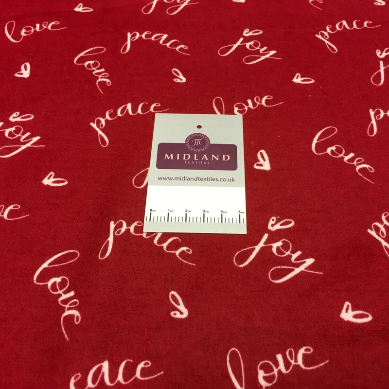 100% Brushed Cotton Wynciette Printed Fabric - £4.99/m - 150cm Wide - M1512