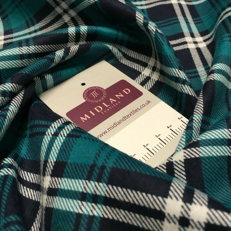 100% Brushed Cotton Wynciette Printed Fabric - £4.99/m - 150cm Wide - M1512