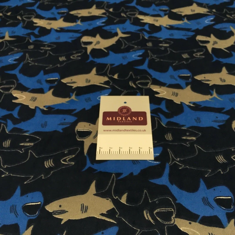 100% Brushed Cotton Wynciette Printed Fabric - £4.99/m - 150cm Wide - M1512