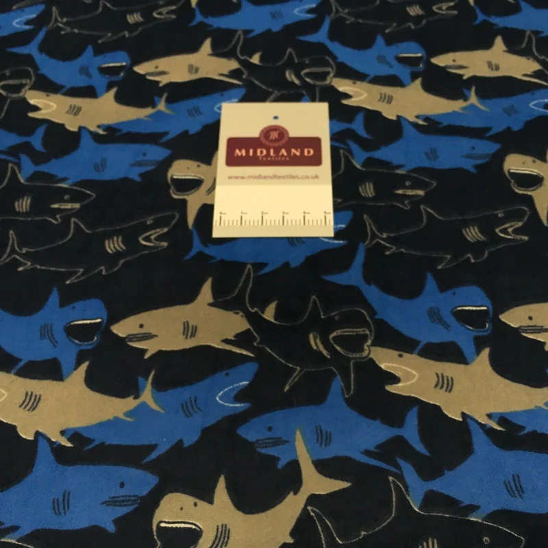 100% Brushed Cotton Wynciette Printed Fabric - £4.99/m - 150cm Wide - M1512