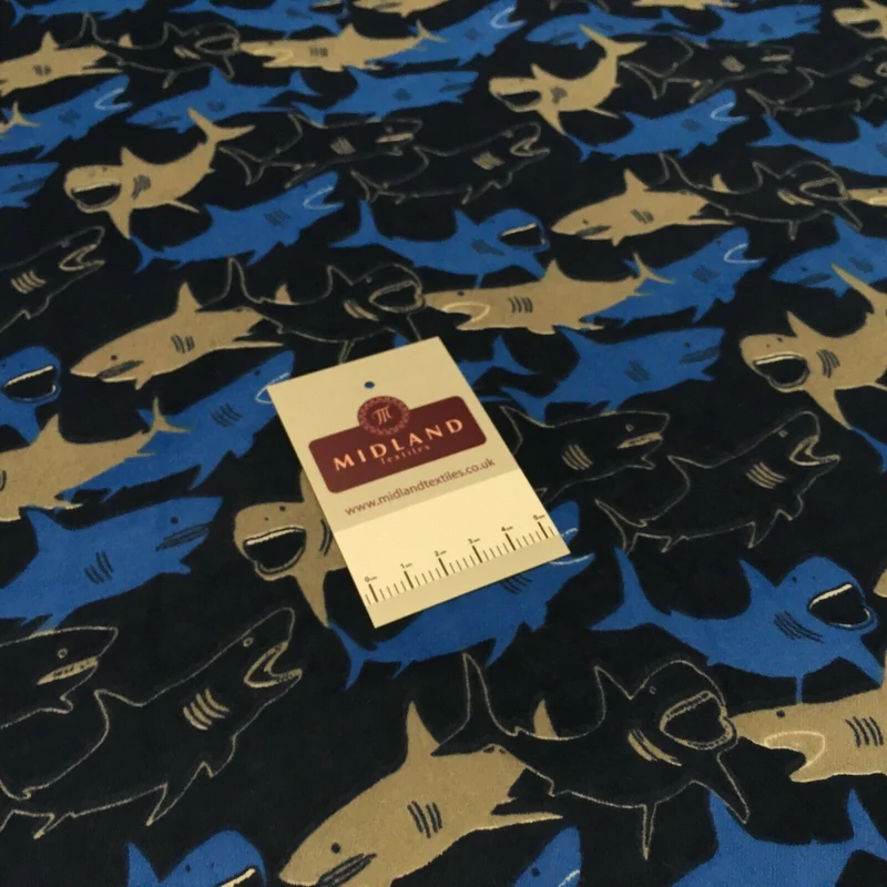 100% Brushed Cotton Wynciette Printed Fabric - £4.99/m - 150cm Wide - M1512