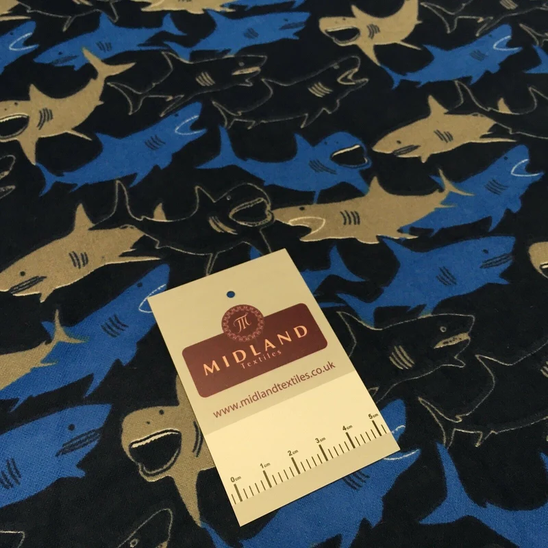 100% Brushed Cotton Wynciette Printed Fabric - £4.99/m - 150cm Wide - M1512