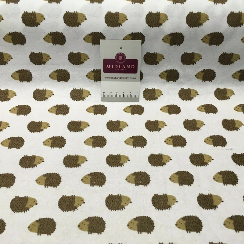 100% Brushed Cotton Wynciette Printed Fabric - £4.99/m - 150cm Wide - M1512