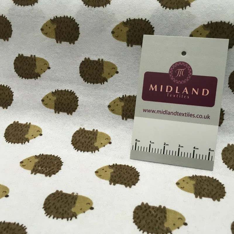 100% Brushed Cotton Wynciette Printed Fabric - £4.99/m - 150cm Wide - M1512