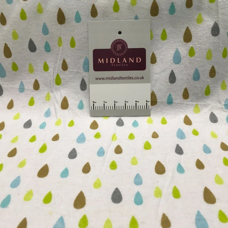 100% Brushed Cotton Wynciette Printed Fabric - £4.99/m - 150cm Wide - M1512