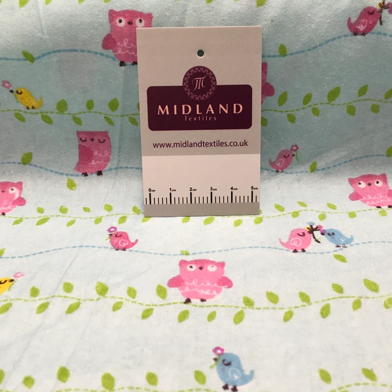 100% Brushed Cotton Wynciette Printed Fabric - £4.99/m - 150cm Wide - M1512