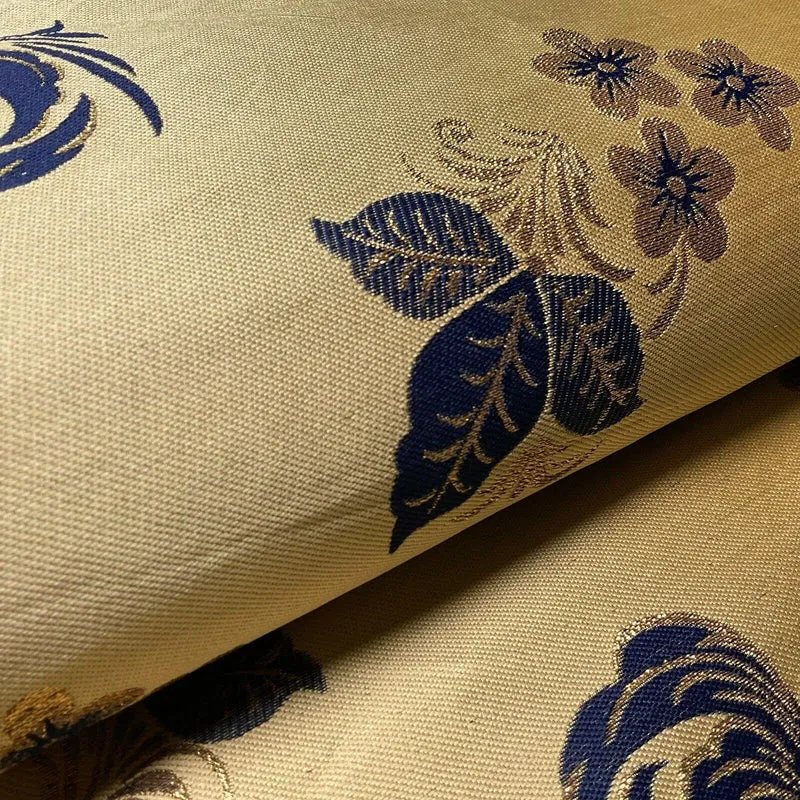 Simple Floral Brocade Wedding Banarsi Waistcoat Fabric - £18.00/m - 127cm Wide - M1504