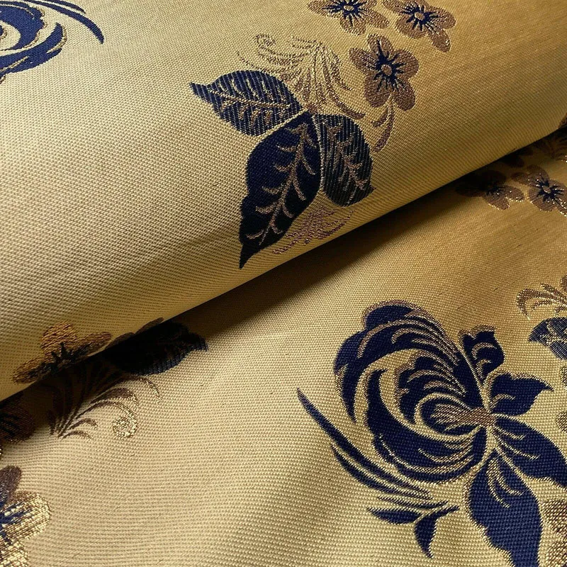Simple Floral Brocade Wedding Banarsi Waistcoat Fabric - £18.00/m - 127cm Wide - M1504