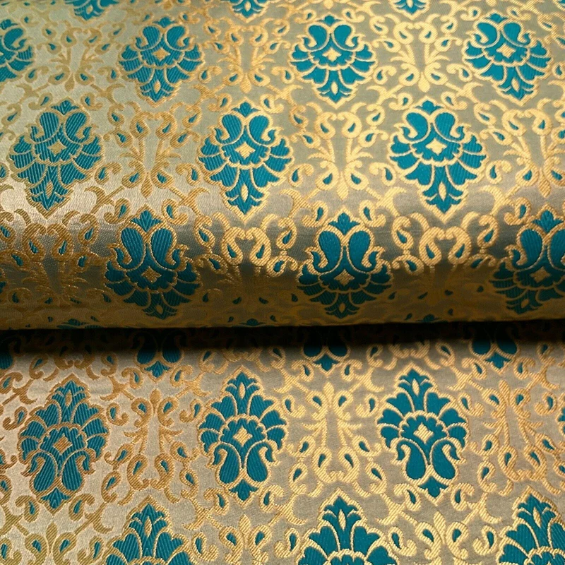 Ornamental Damask Brocade Wedding Banarsi Fabric 130 cm wide M1565