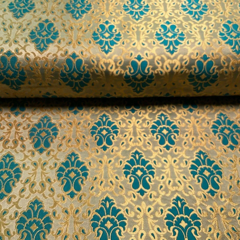 Ornamental Damask Brocade Wedding Banarsi Fabric 130 cm wide M1565