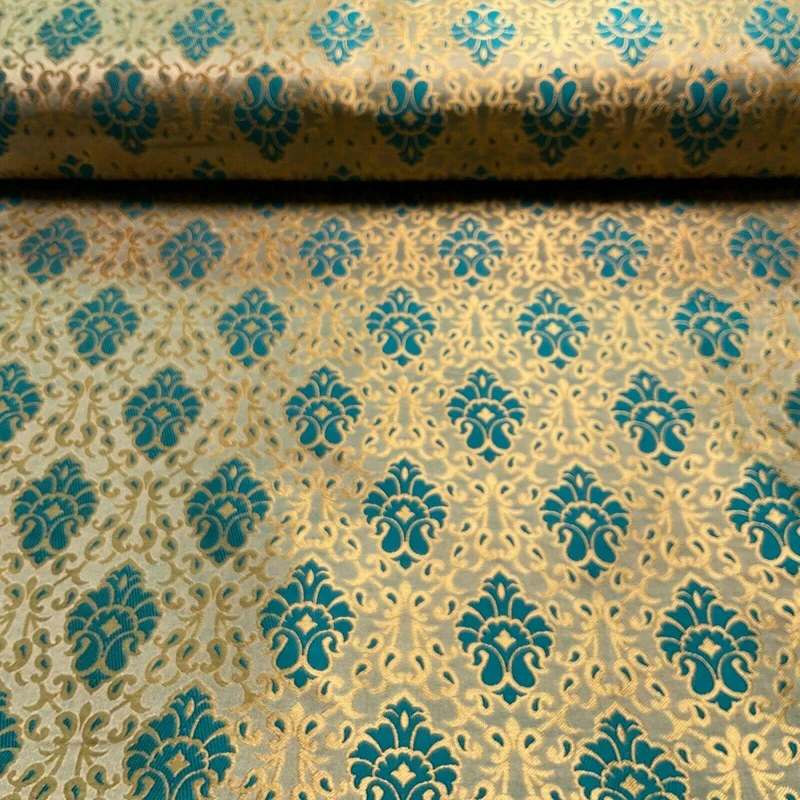 Ornamental Damask Brocade Wedding Banarsi Fabric 130 cm wide M1565