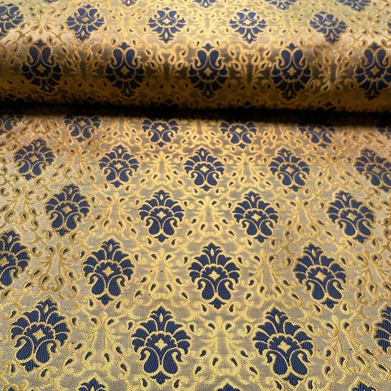 Ornamental Damask Brocade Wedding Banarsi Fabric 130 cm wide M1565