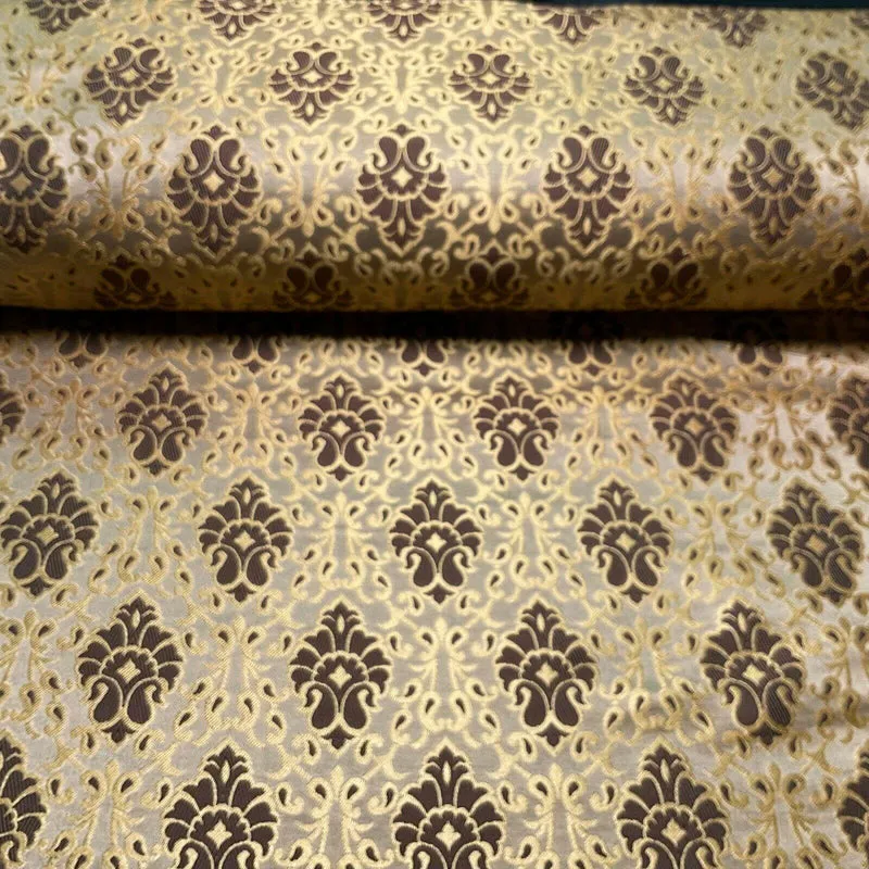 Ornamental Damask Brocade Wedding Banarsi Fabric 130 cm wide M1565