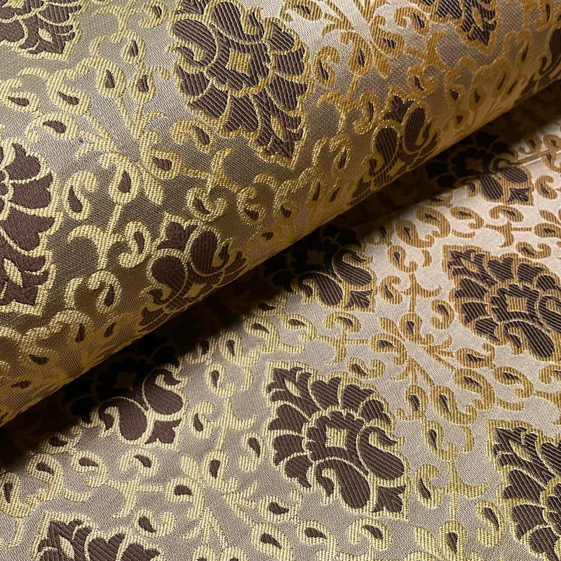Ornamental Damask Brocade Wedding Banarsi Fabric 130 cm wide M1565
