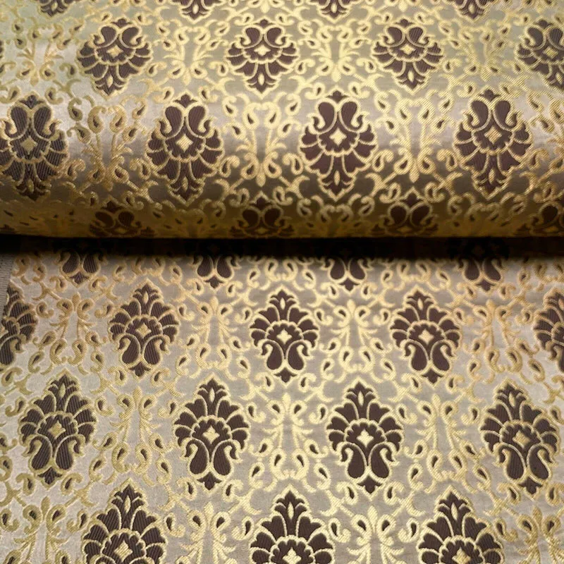 Ornamental Damask Brocade Wedding Banarsi Fabric 130 cm wide M1565