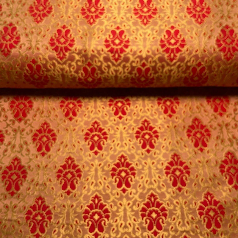 Ornamental Damask Brocade Wedding Banarsi Fabric 130 cm wide M1565