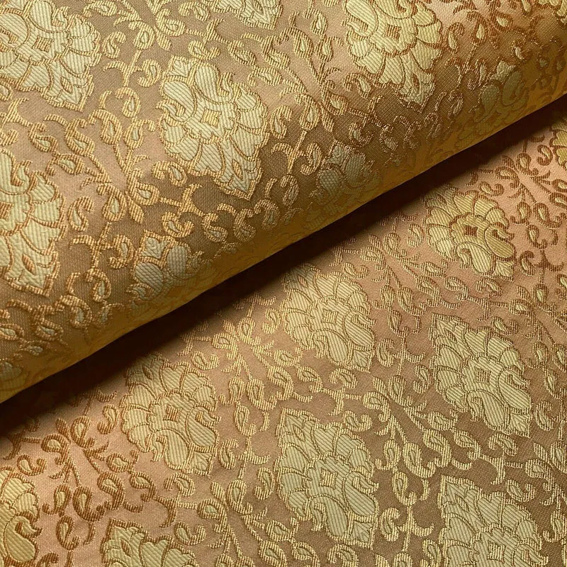 Ornamental Damask Brocade Wedding Banarsi Fabric 130 cm wide M1565