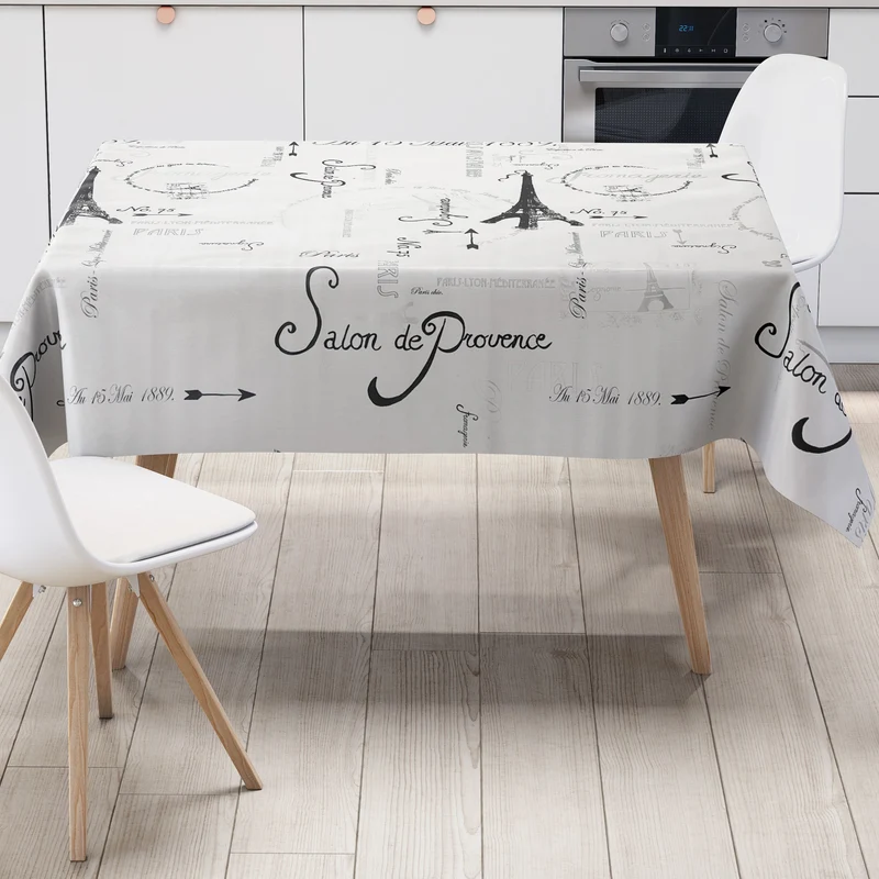 Wachstuch Tischdecke K-OZ8006 Paris Eiffelturm Salon de Provence eckig rund oval