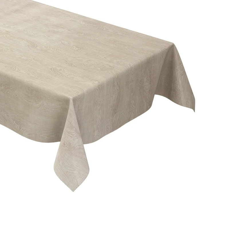 Wachstuch Tischdecke K-OZ8035 helles Holzmotiv eckig rund oval