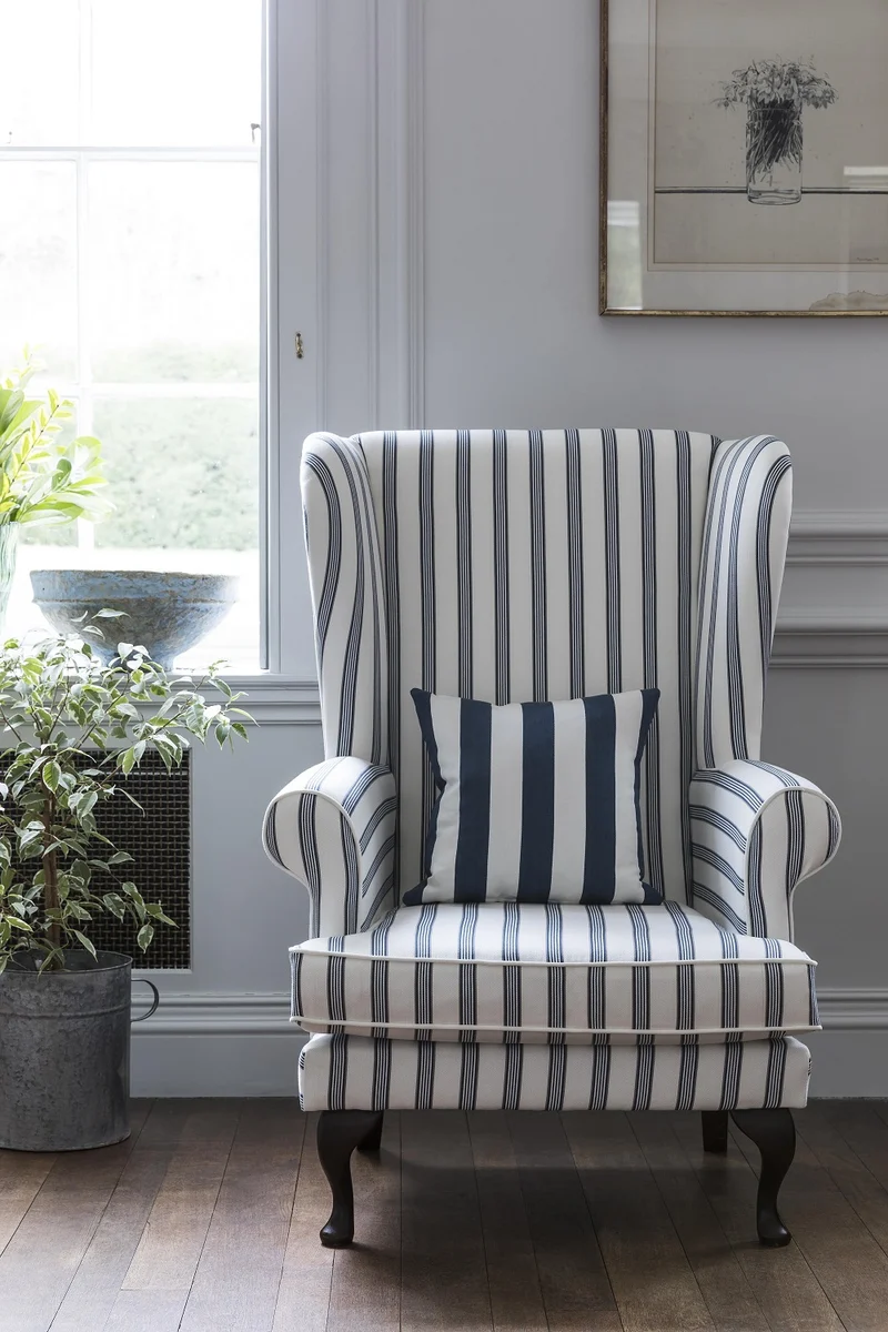 Cotton Stripes - navy & natural