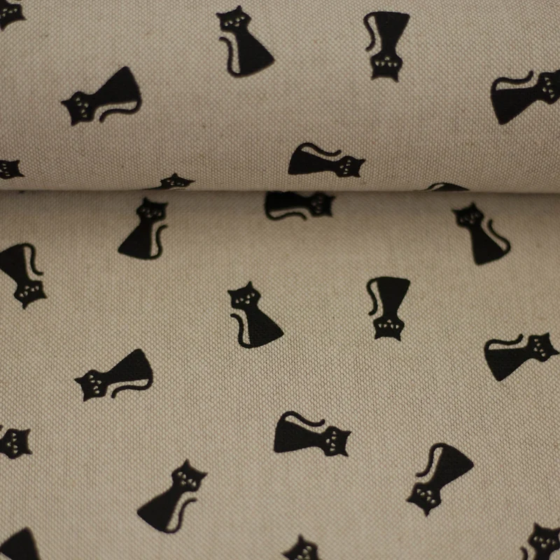 Canvas - schwarze Katzen - 10 cm