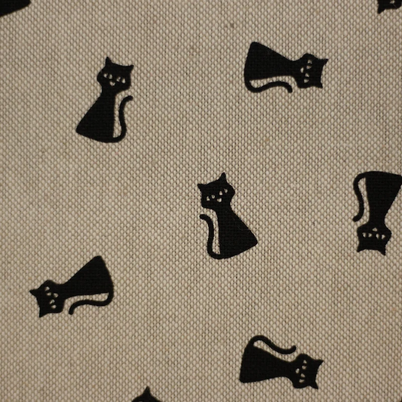Canvas - schwarze Katzen - 10 cm